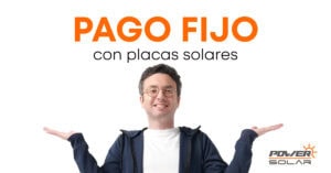 Imagen horizontal promocional sobre pago fijo con energía solar