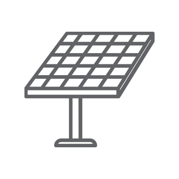 Icono de panel solar