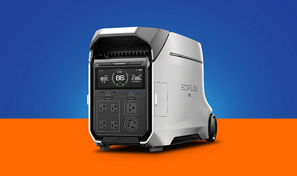 Batería portátil EcoFlow para respaldo eléctrico en un apartamento